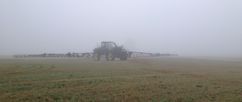Sprayer in the Fog | Peace Country